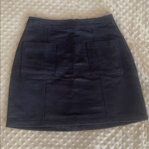 Soft zip up skirt